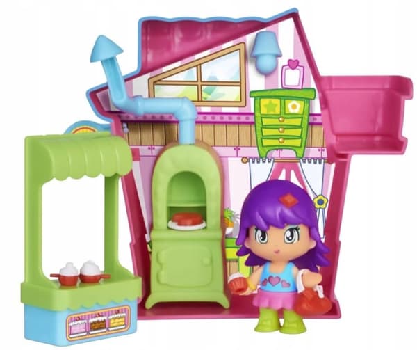 PINYPON CITY PINK PLAYHOUSE set with 1 doll