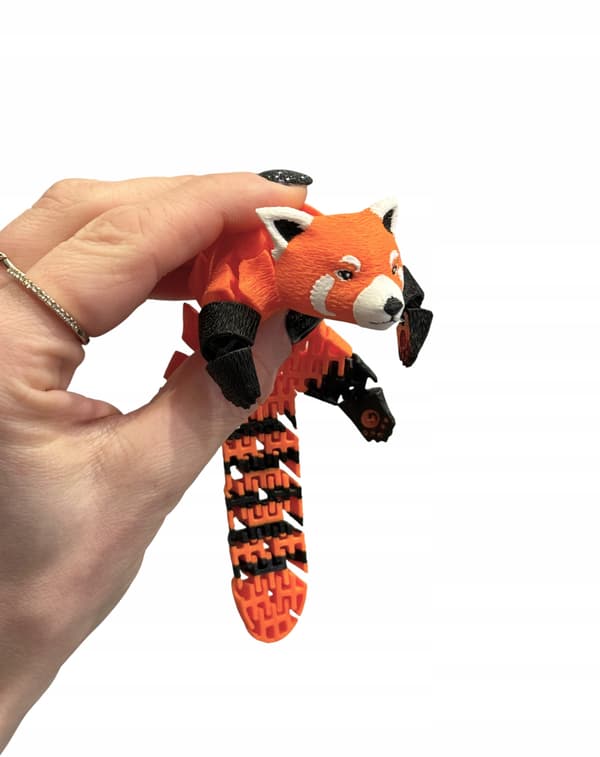 Red Panda 3D – segmented, movable, flexible figurine, toy