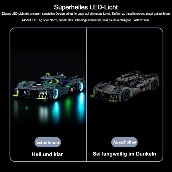 LED Lighting Set for Technic Peugeot 42156 – Building Block Lighting