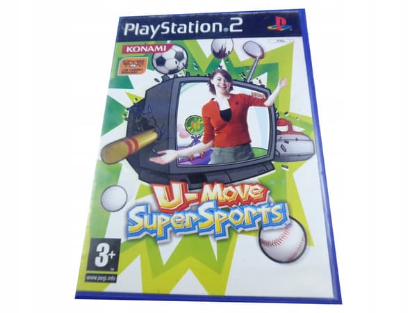U-MOVE SUPER SPORTS disc – very good+ condition, complete PS2 set
