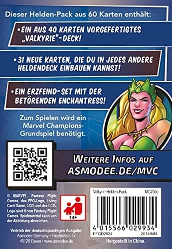 Fantasy Flight Games Asmodee Marvel Champions: LCG – Valkyrie | Hero Expansion