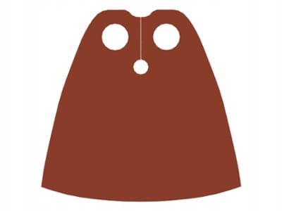 LEGO Cape 522, brown (Reddish Brown) x10 pcs.