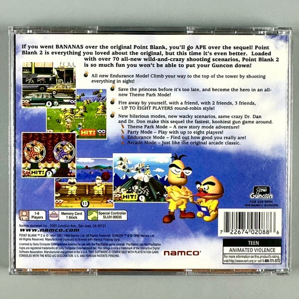 Point Blank 2 | PS1 | PSX | PLAYSTATION 1 | 3xA SET