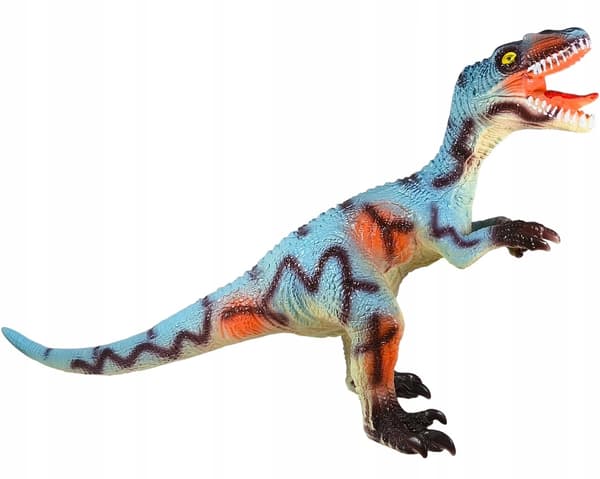 Velociraptor Rubber Standing Figure – PLAYING LARGE DINOSAUR 68 cm