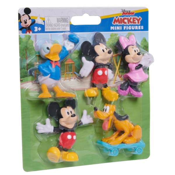 DISNEY SET OF 5 MINI FIGURES: MICKEY MOUSE, DONALD DUCK AND PLUTO