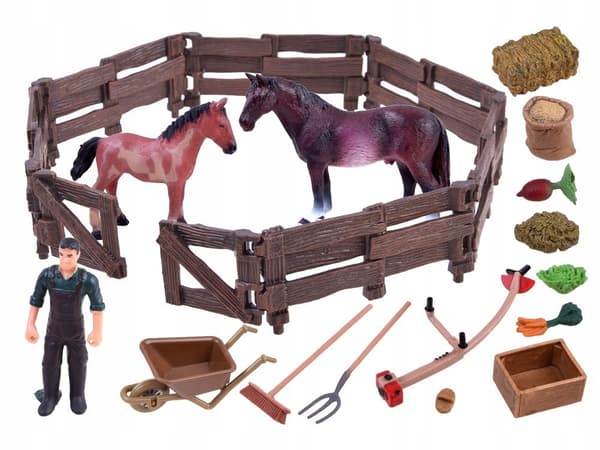ZA2991B Farm Horse Set Figurines