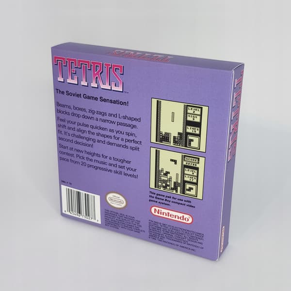 Tetris Game Boy Box + Cartridge
