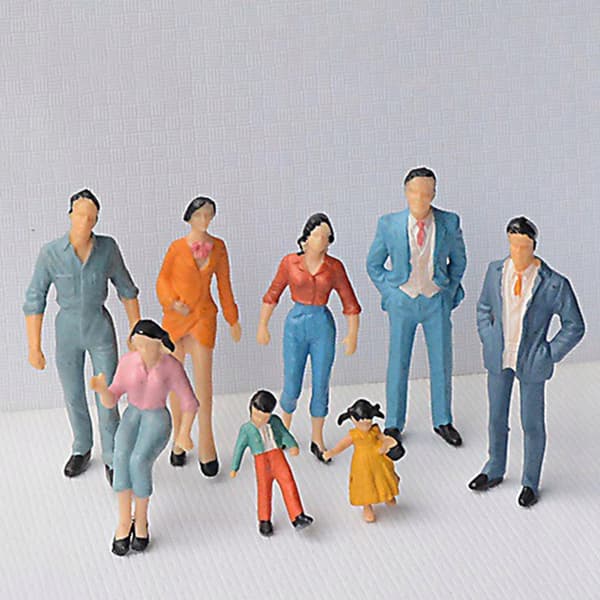Miniature PVC Figures – People Figures – Tiny People Dolls – Model 100-piece set 87th