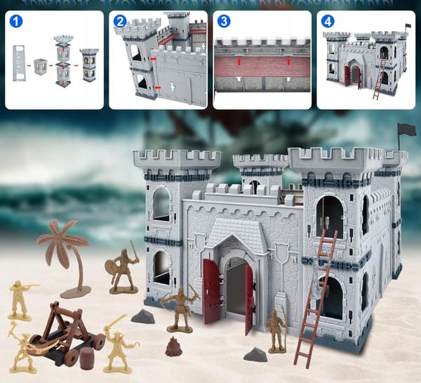 MEDIEVAL CASTLE – SOLDIERS, KNIGHTS, FORTECA 310x – LARGE GIFT SET