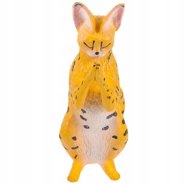 ORANGE PLASTIC CAT FIGURINE FOR HOME DECORATION