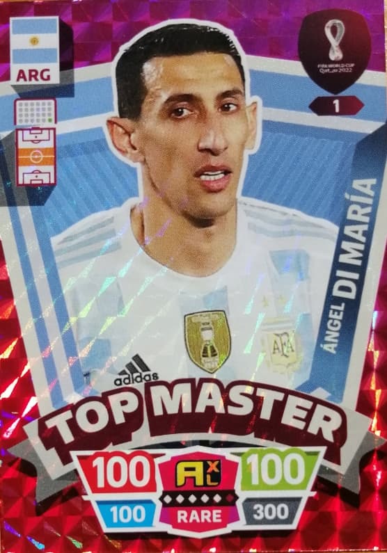 WORLD CUP QATAR 2022 RARE TOP MASTER 1 DI MARIA