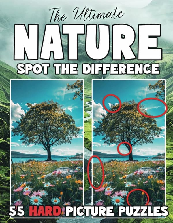 Contributors, Creative: The Ultimate Nature Spot the Difference: Hard Activities