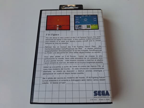 F16 FIGHTER SEGA MASTER SYSTEM ENG