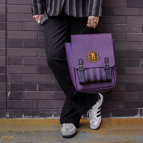 Nevermore purple rucksack, Wednesday