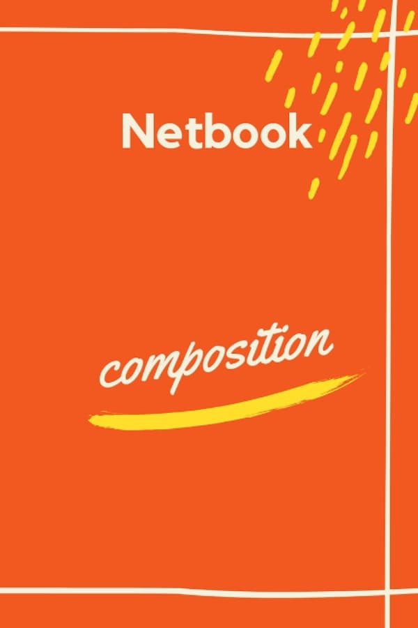 Notebook details: Simple Notebook – Orange – College-ruled, 120 pages