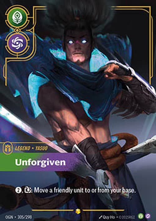 Riftbound OGN Yasuo, Unforgiven