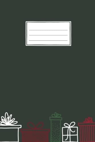 Christmas lover's notebook: A cute green gift notebook for Christmas lovers.