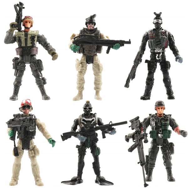 Troop Toy Landscape Decor Multifunctional Action Figures Play Set for Style A