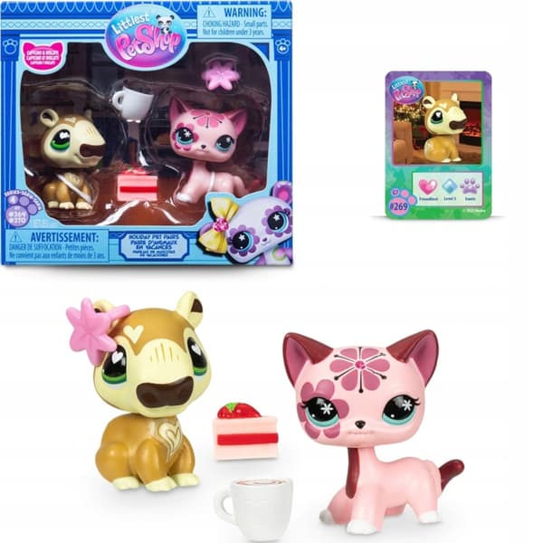 Basic Fun! Littlest Pet Shop Collectible Figure – Set of 3