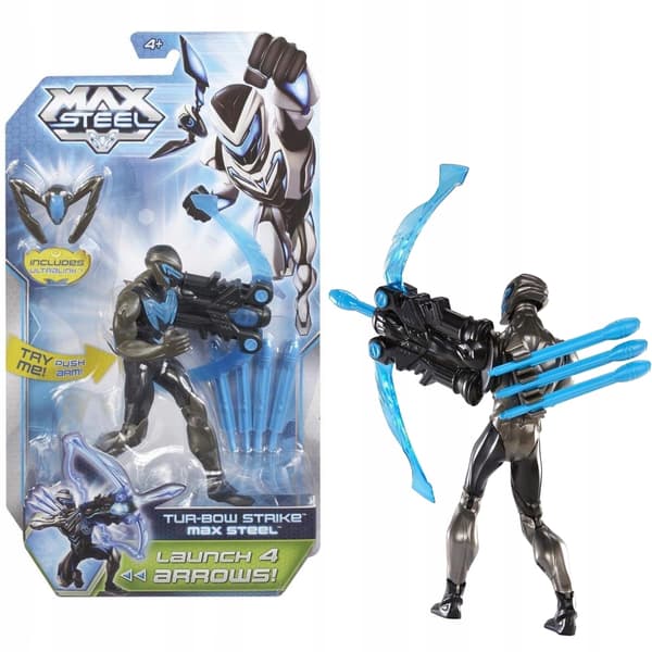 MAX STEEL ACTION FIGURE: TURBO BOW POWER BHH17 16 CM