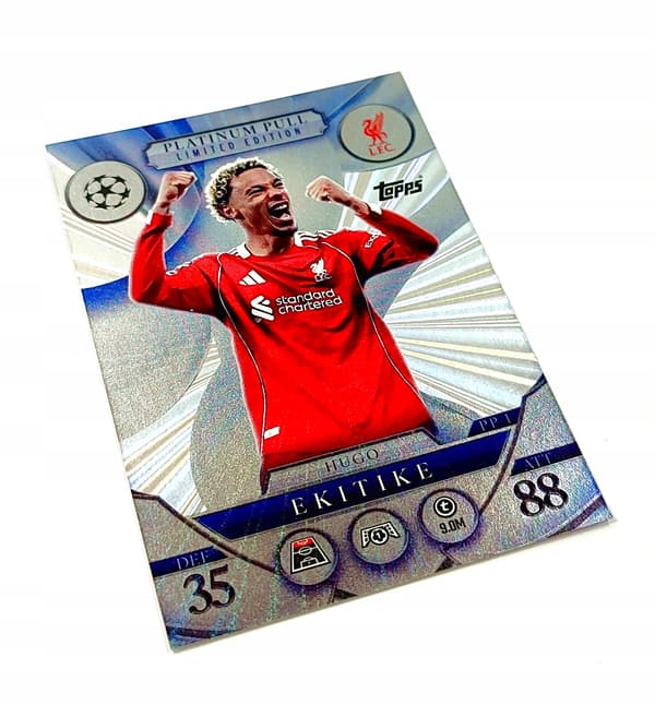 MATCH ATTAX EXTRA 2025/26 CARD. No. PP 1 HUGO EKITIKE / PLATINUM PULL