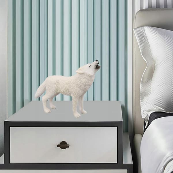 PVC wolf figurines: Forest creatures, BPA-free, Zoo, Learning about the Arctic wolf