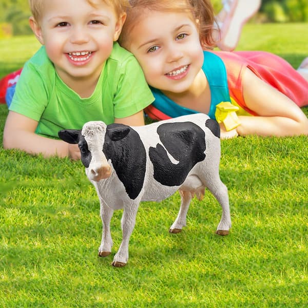 Plastic cow figurine Collectables Gift Cupcake Topper Model Statue Mini C