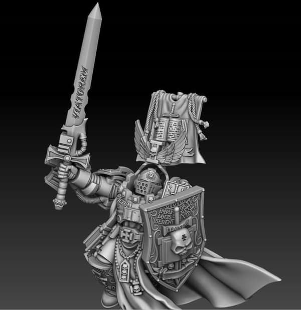 Silver Wardens Supreme Warptraveller – a proxy model for D&D and GURPS