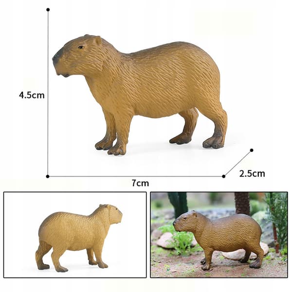 Realistic capybara figurines Toys Educational toy for learning Capybara play set