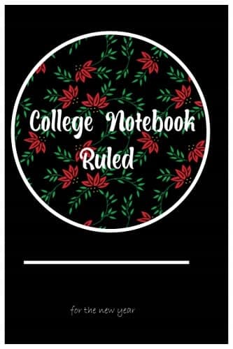 Ruled College Notebook for the New Year: A simple composition notebook with
