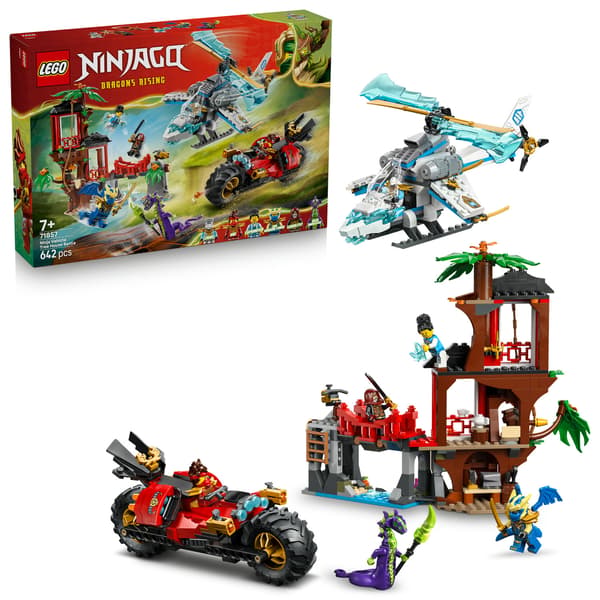 LEGO Ninjago 71857 Ninja Battle: Treehouse with Vehicles, Bricks