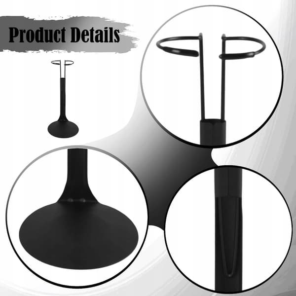 1/6 Action figure display stand – Height-adjustable organiser – Black collection