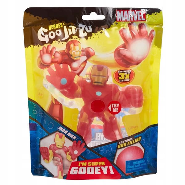 GOO JIT IRON MAN MARVEL HERO SQUISHY FIGURINE