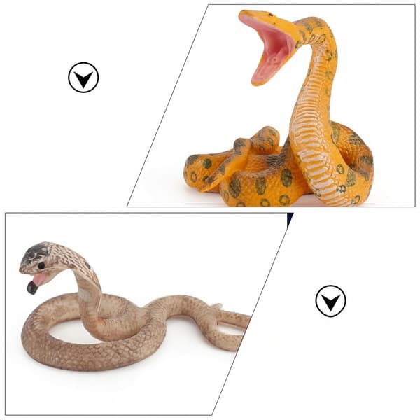 5 REALISTIC PVC SNAKE MODELS – CHILDREN’S TOY
