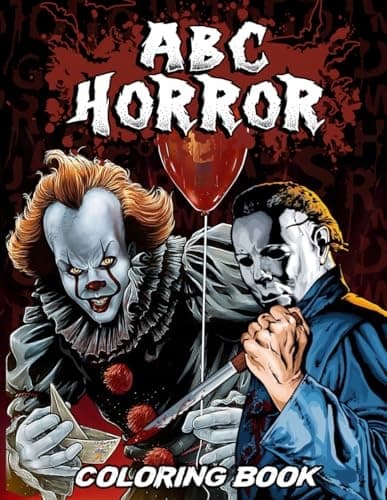 M.Cronts, Terry: ABC Horror Colouring Book: 24 Spooky Colouring Pages Featuring