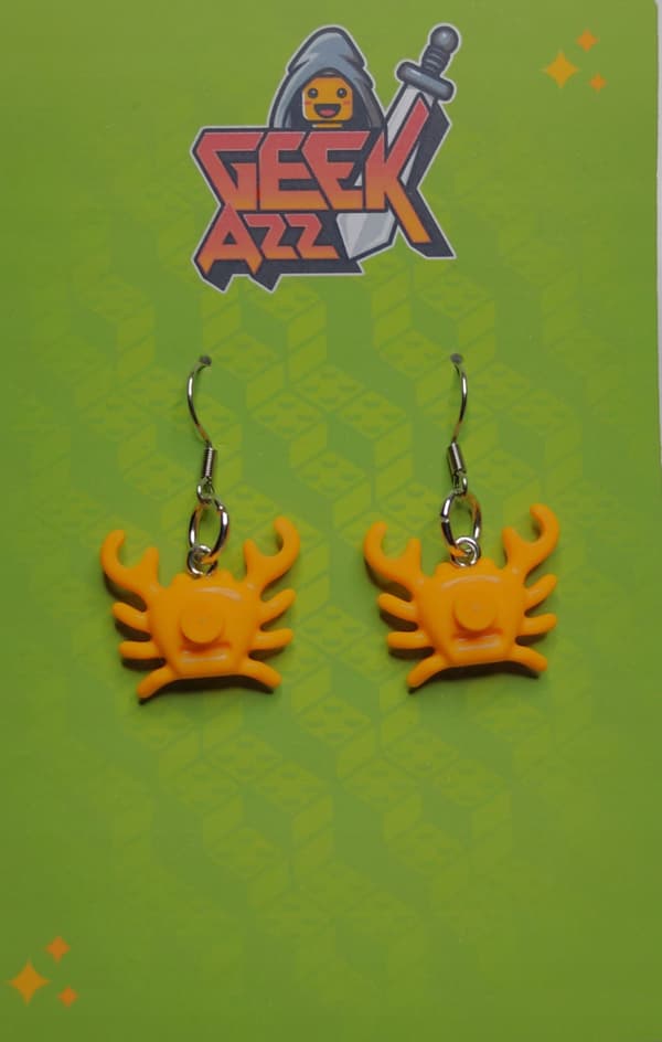 Lego earrings made from bricks – crab design 33122 DIY