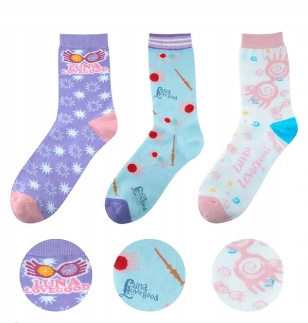 Classic Sock Set – Lenka Láskorádová, 3 pairs, Harry Potter