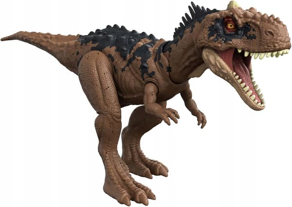 RAJASAURUS DINOSAUR FIGURINE WITH A HEAD AND MOUTH ATTACK