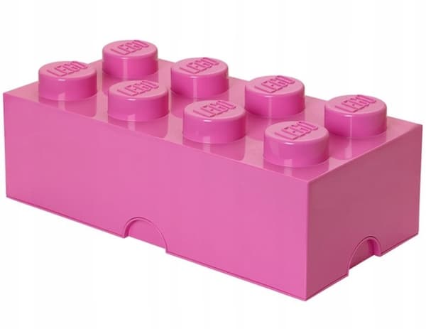 LEGO BRICK STORAGE CONTAINER, 8-BOX SET, LARGE BRICK, 50 CM, PINK SORTER