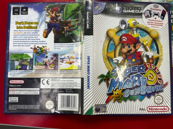 Super Mario Sunshine for the Nintendo GameCube