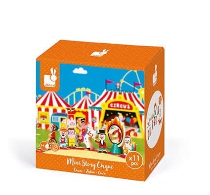 Janod 11-piece wooden circus set, ages 3+