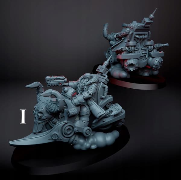 Evil Space Dwarf Bikers |RatMan Forge| – 1 Model. Select variants