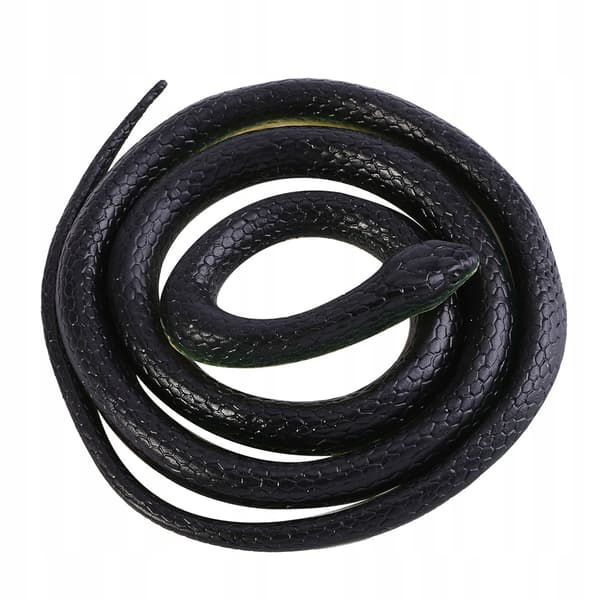 1 x 130 cm long realistic soft rubber snake – garden prop