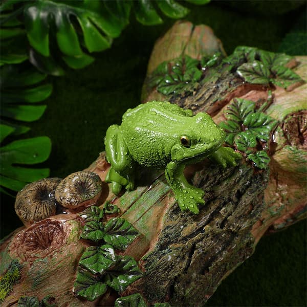 3 DECORATIVE FROG FIGURINES – EDUCATIONAL MODEL FOR THE HOME