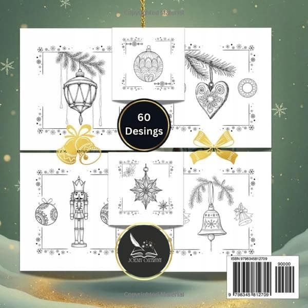 Oatruny, Joemy Comfy Christmas Decorations Colouring Book: Skill-Building Pa