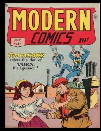Modern Comics #87: Golden Age War Adventure Comic 1949 – Classic Comic Re