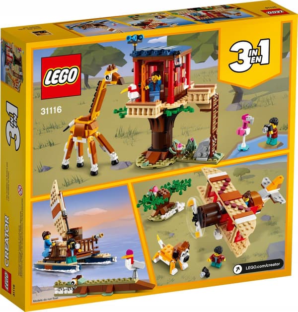LEGO CREATOR 31116 SAFARI TREEHOUSE + ZE