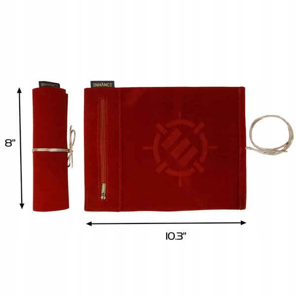 Enhance - Tabletop Roll on a Scroll Bag (case + set of dice) - Red