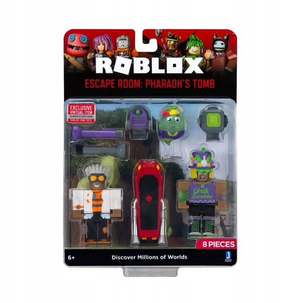 ROBLOX 8-in-1 ESCAPE ROOM SET: THE PHARAOH'S – figurine – ORIGINAL GAME CODE