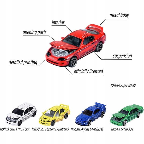 Majorette Japan Series Gift Pack: 5 Vehicles